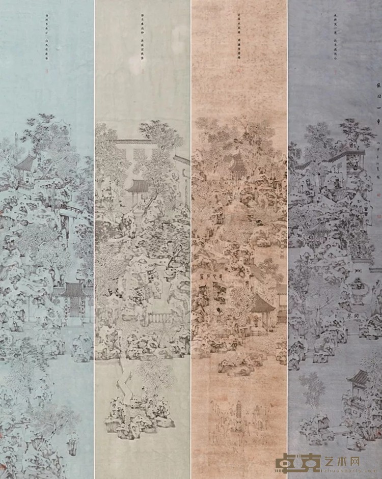 孙宽  苏园四章  国画  200cm×175cm