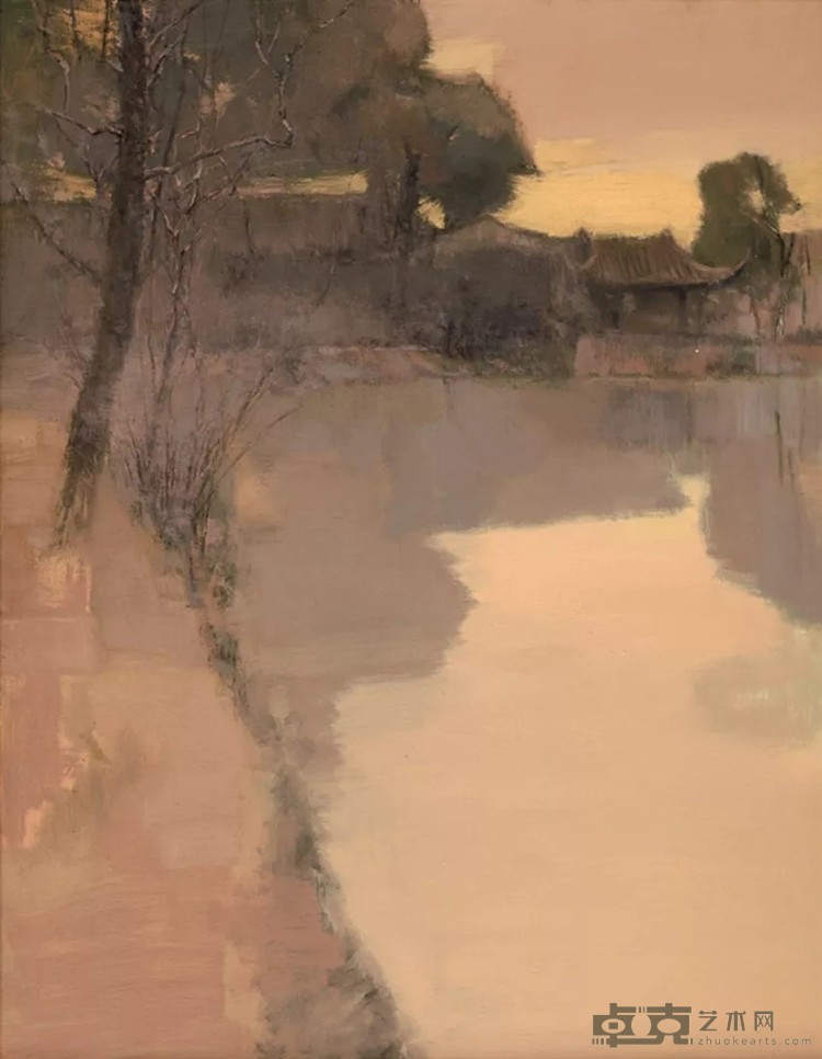 朱文林  拙政静谧  油画  138cm×110cm
