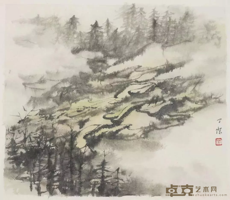 《梯田系列之一》 丁杰 47x56cm
