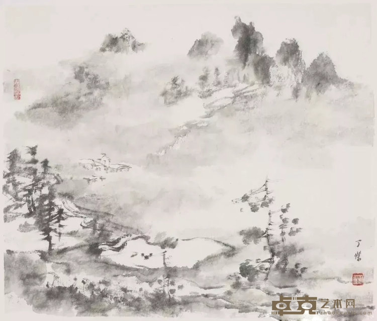 《梯田系列之五》 丁杰 47x56cm