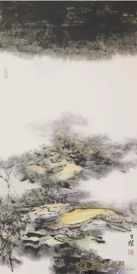 《天地七彩》 丁杰 138x69cm