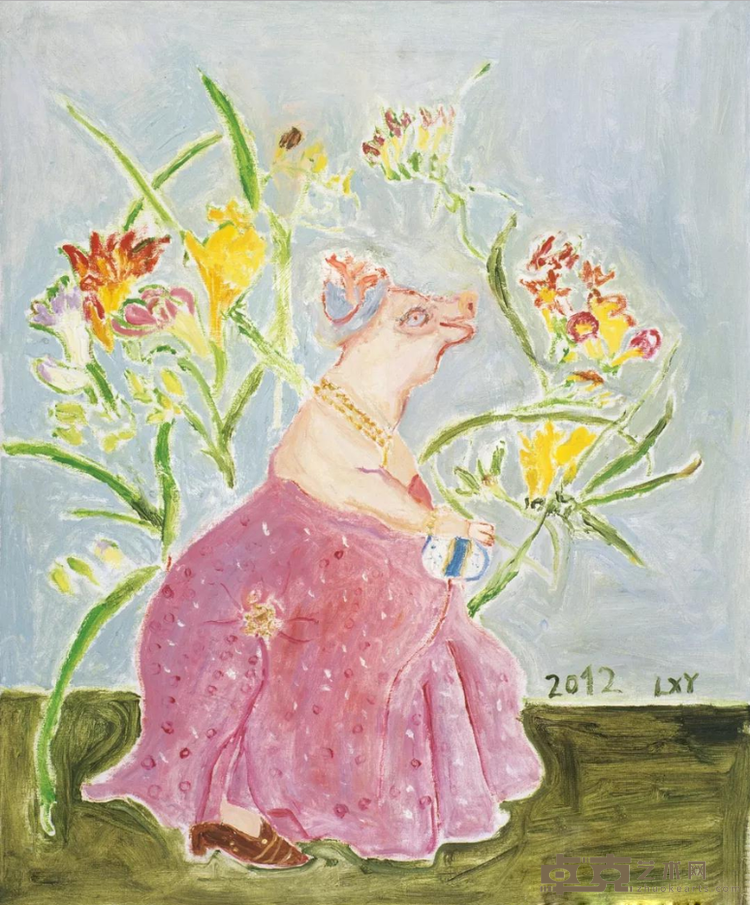 《春光里之二》 李雄伊 60x50cm 2012年 布面油画