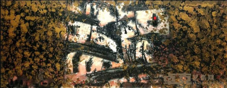 《金风雨露系列[五]》 林嘉珍 175x68cm 2019年 复合媒材