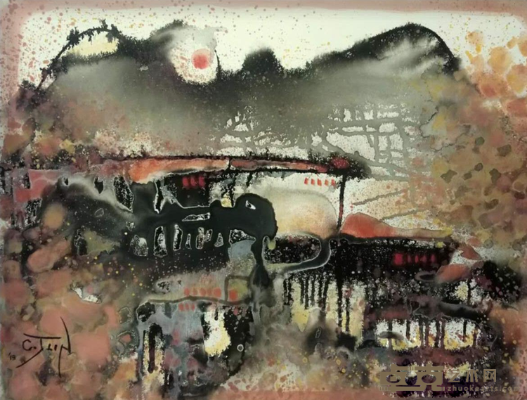 《守护者》 林嘉珍 80x60cm 2019年 压克力复合媒材画布
