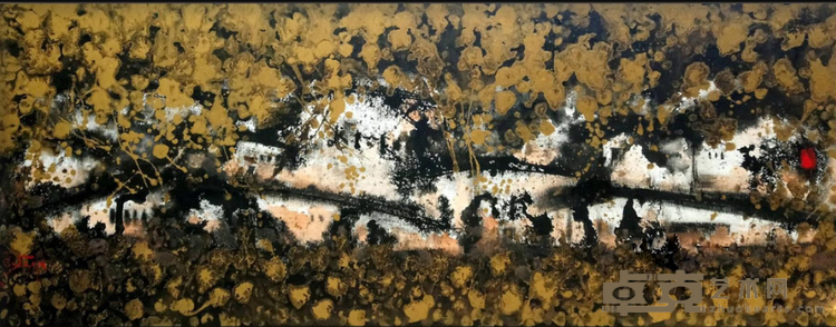 《金风雨露系列[三]》 林嘉珍 175x68cm 2019年 复合媒材