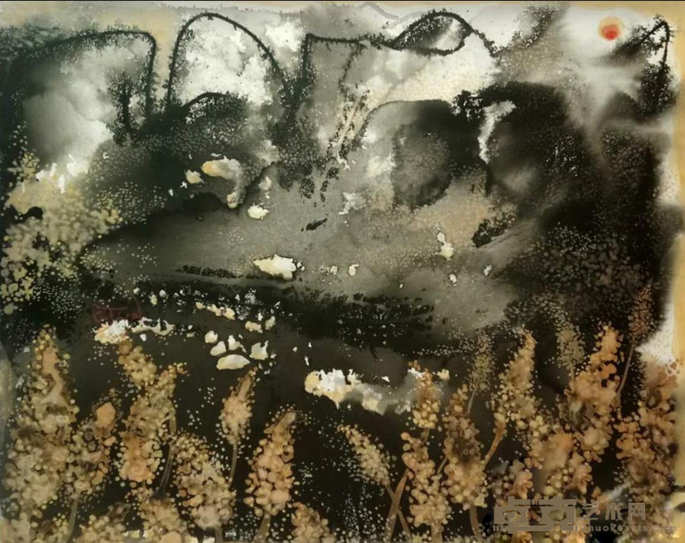 《浯洲.四季[三]》 林嘉珍 72x90cm 2019年 压克力复合媒材画布