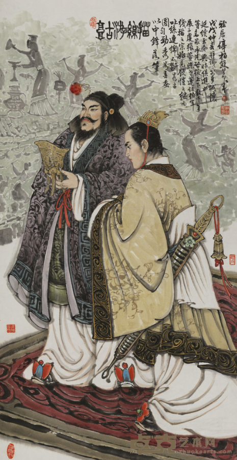 《高古游丝描》 单柏钦 137x69cm 2018年