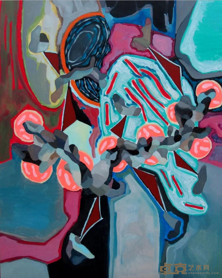 《2号》 李小诗 100x80cm 2017年 布面丙烯