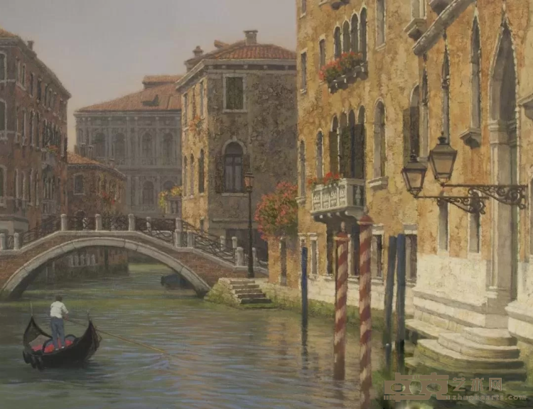 《威尼斯旅情》 孙家珮 50×65cm 2018年 布面油画