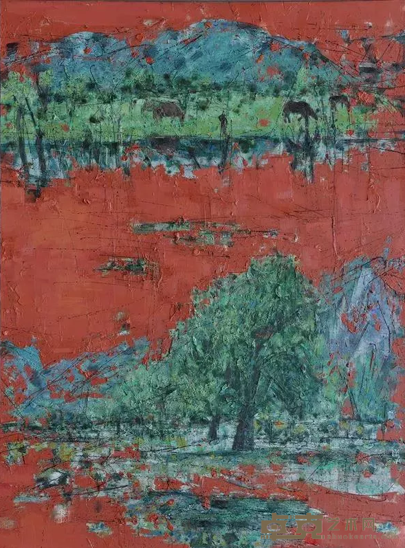 《被撕裂的风景》之二 张杰 200x150cm 2011年 油画