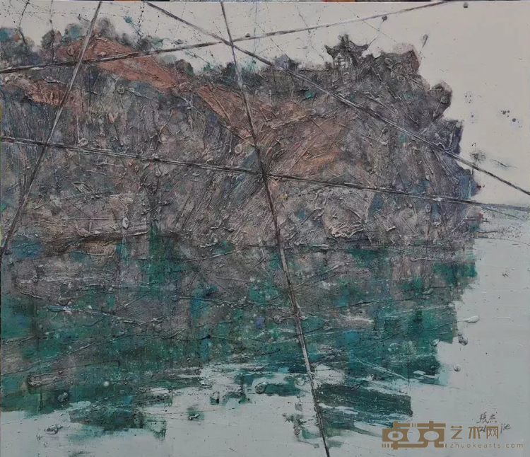 《被切割的风景》之二 张杰 150x130cm 2011年 油画