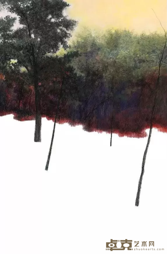 《暖月光系列》 李康 100x150cm 2018年 纸本色粉