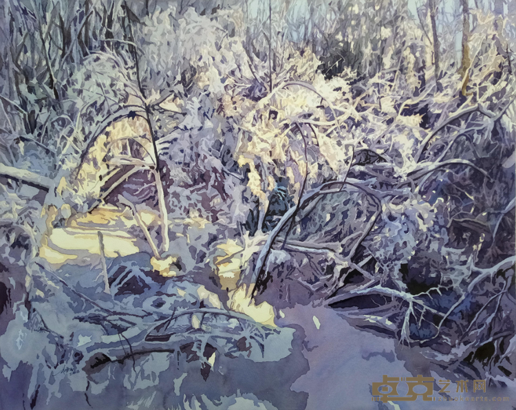 《雪霁2》 林雪松（四川） 93x74cm 2018年
