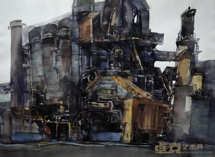 《钢的记忆》 杨重军（重庆） 87x110cm 2017年