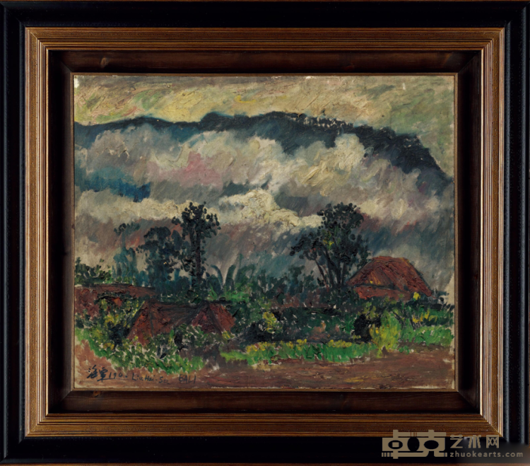 《巴厘岛风景》 刘海粟 60x74cm 1940年 油画