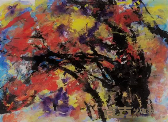 《空之一》 刘家男 100x148cm 2018年 纸本水墨