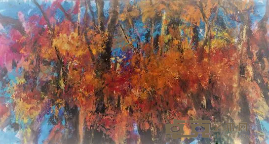 《胡杨系列》 刘家男 69x135cm 2018年 综合材料