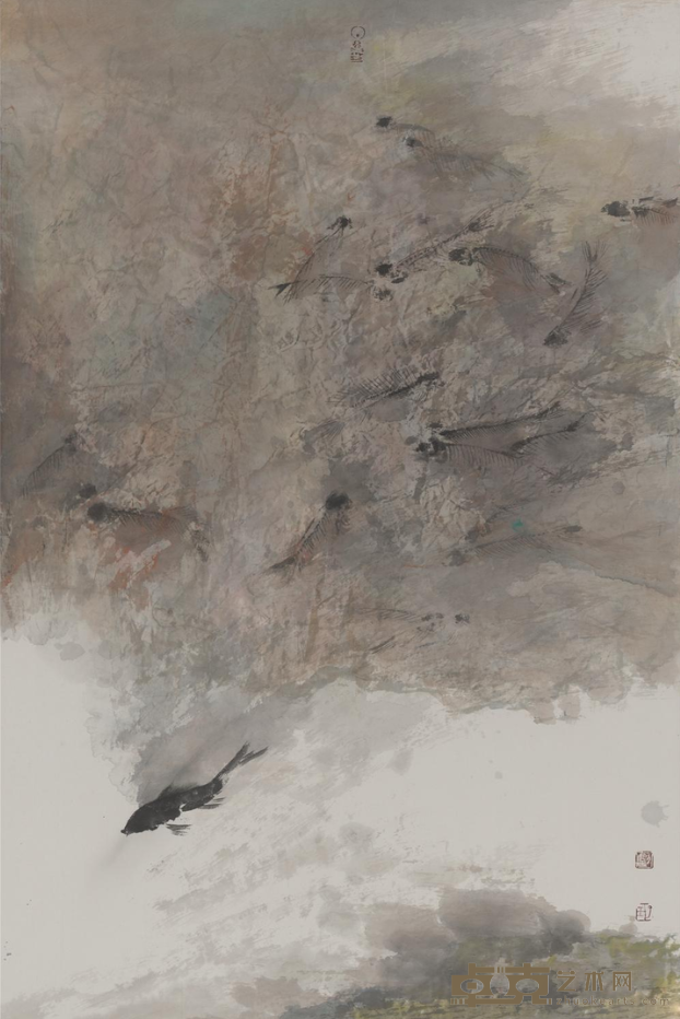 《欲罢不能 N0.25》 刘德扬 68×45cm 2015年 纸本