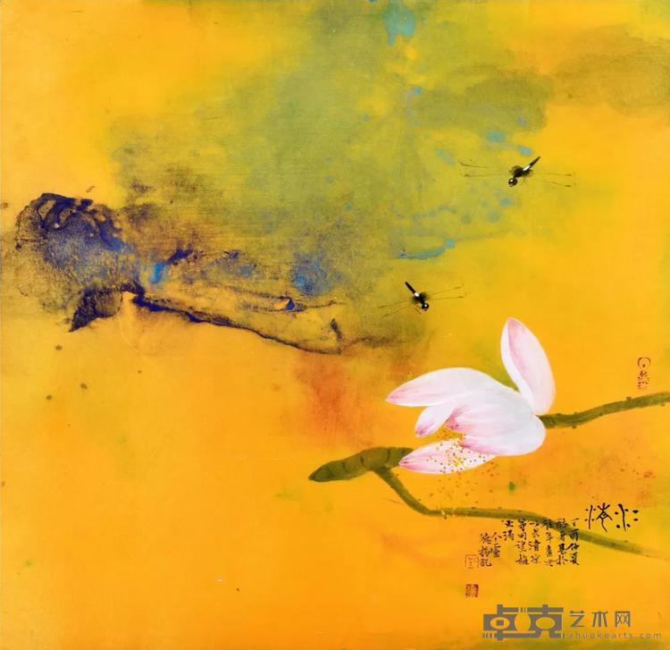 《冰清》 刘德扬 46.5×48cm 2017年 绢本