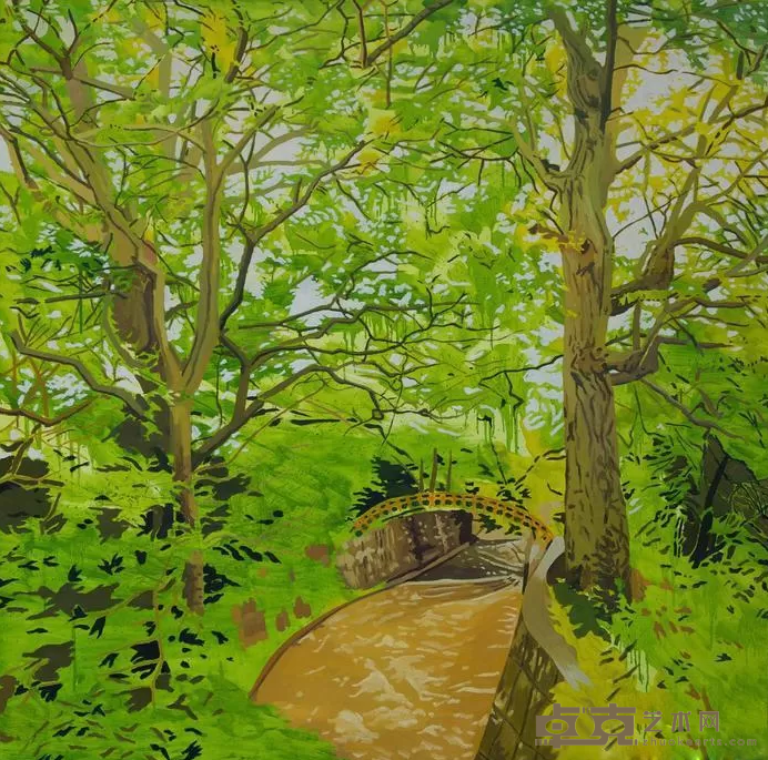 《此间的风景-82》 刘鹏 150x150cm 2018年