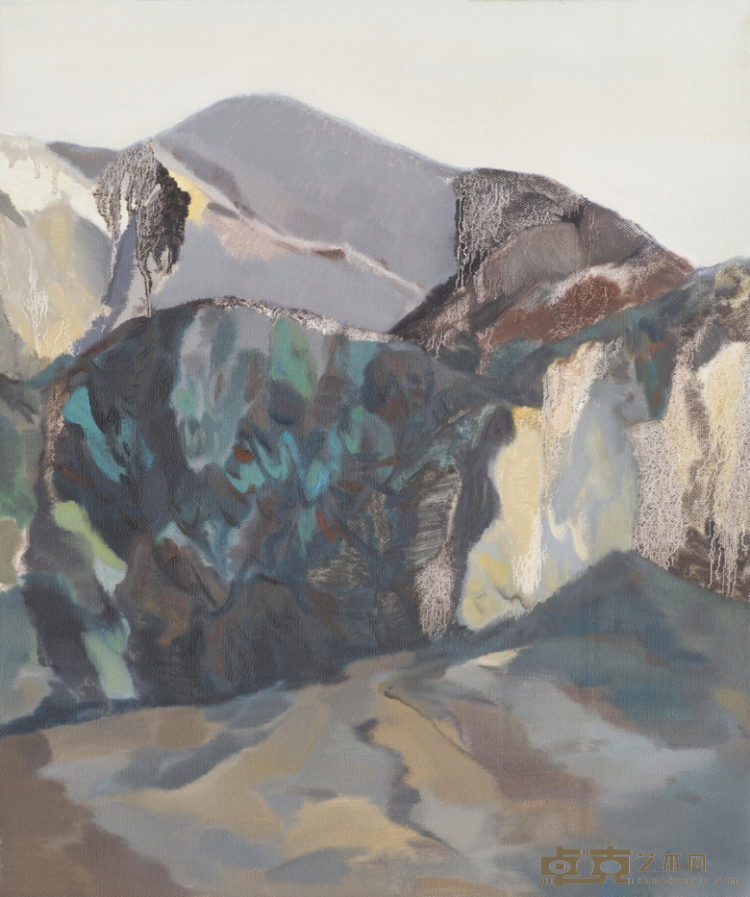 《半壁山》 周岩 60x50cm 2016年 布面油彩
