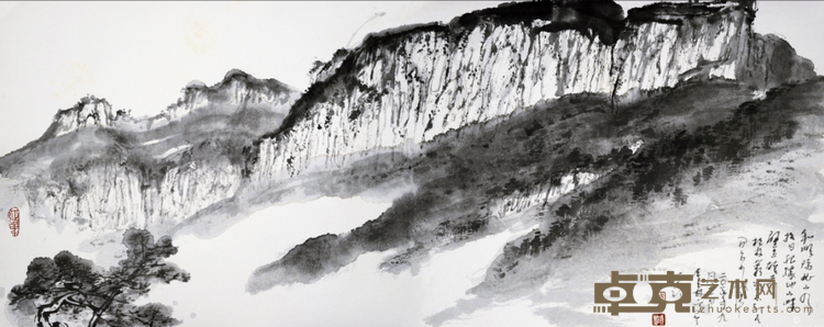 《太行之八·太行山之韵》 刘曦林 33.6x83.4cm 2016年