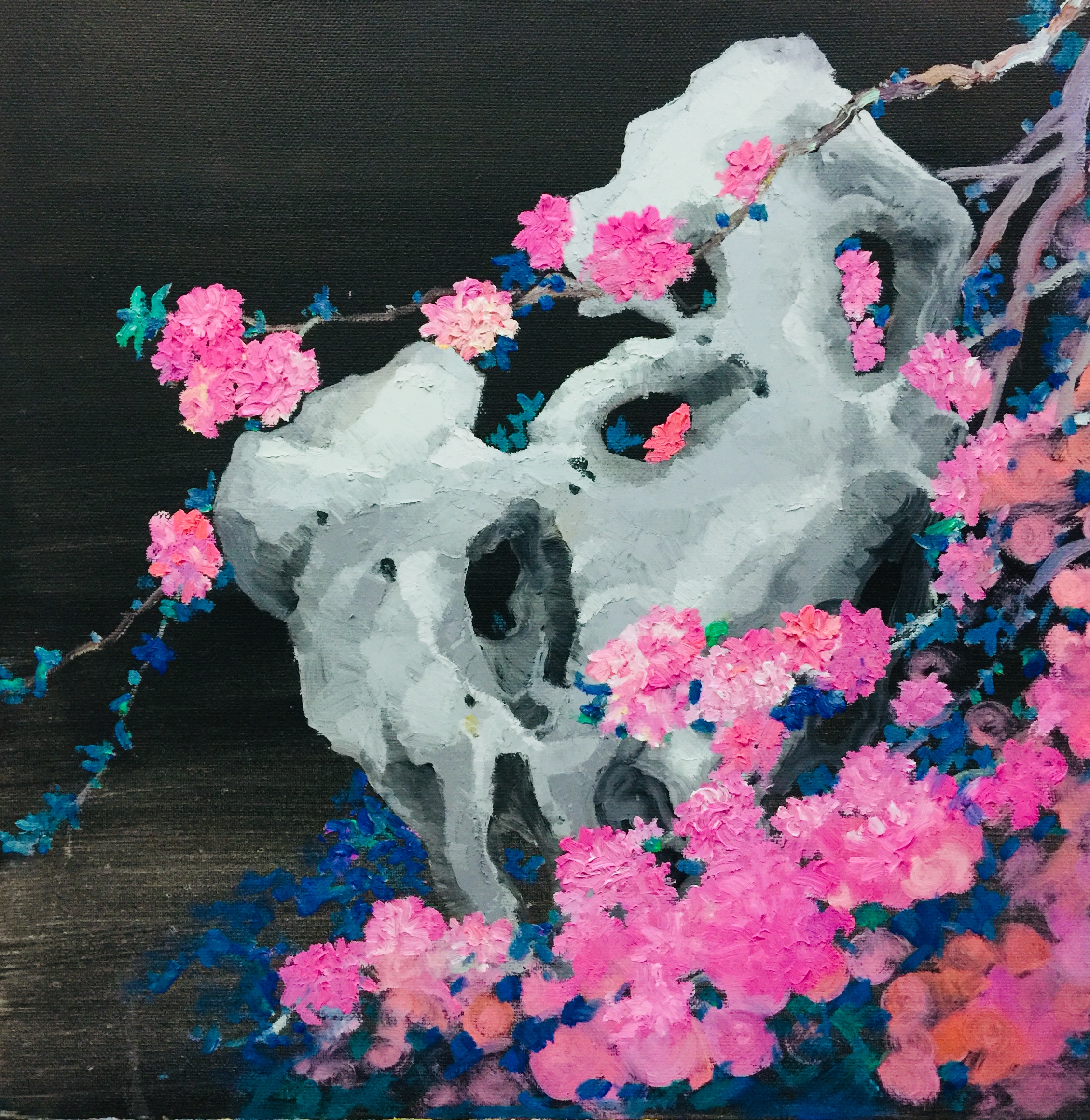 《太湖石》50x50cm