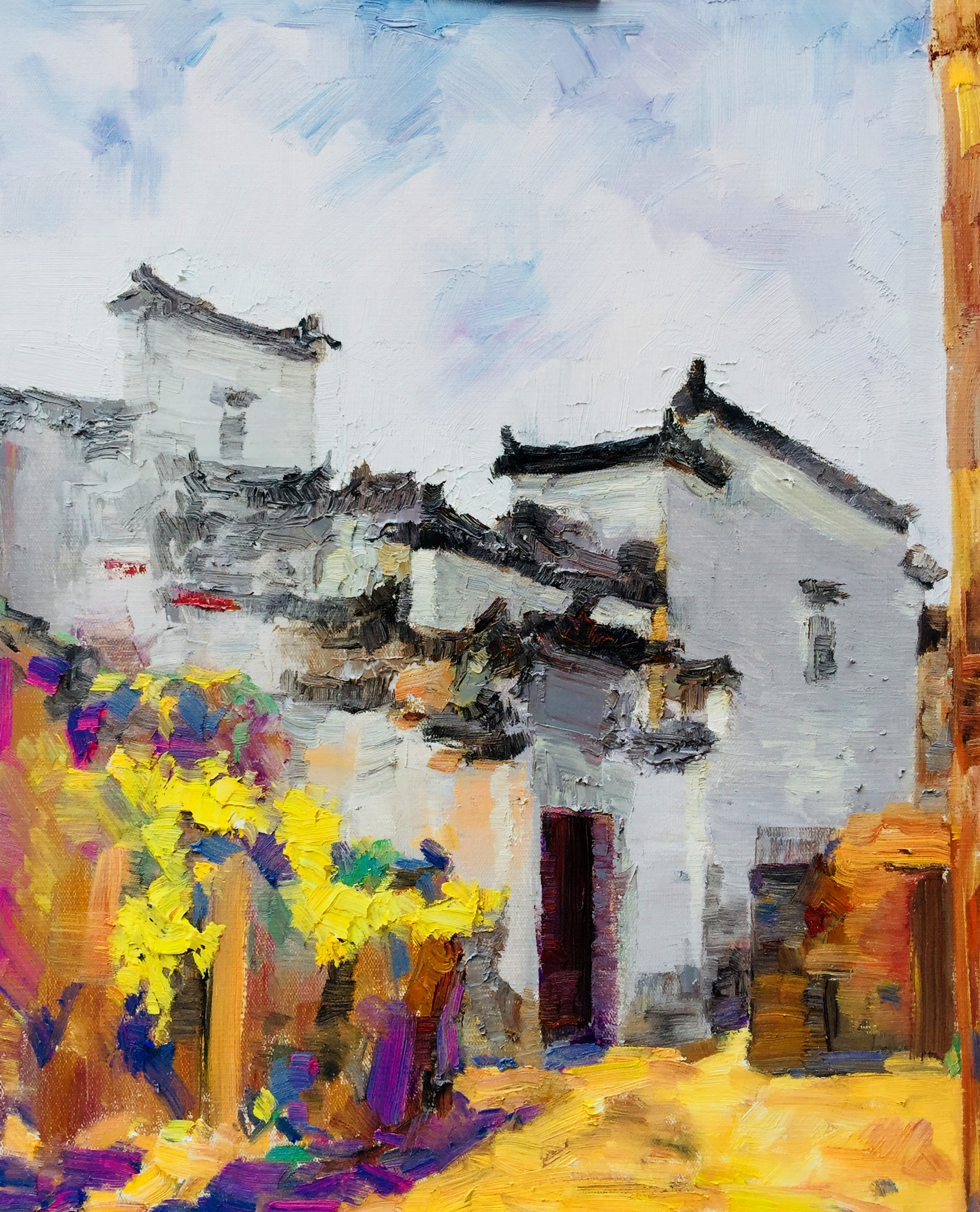 《黄村的房子》50x60cm