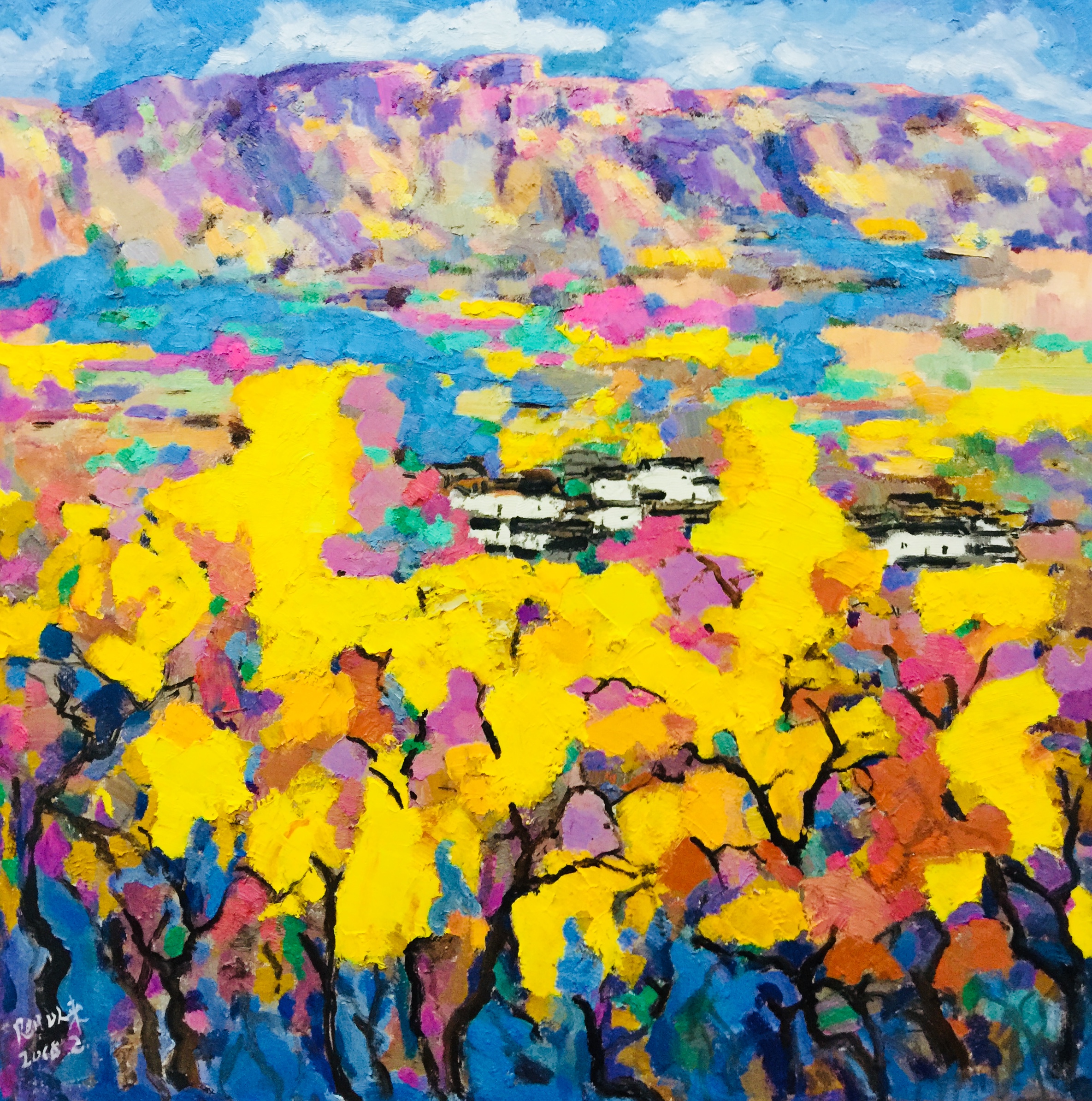 《枣庄的秋天》80x80cm