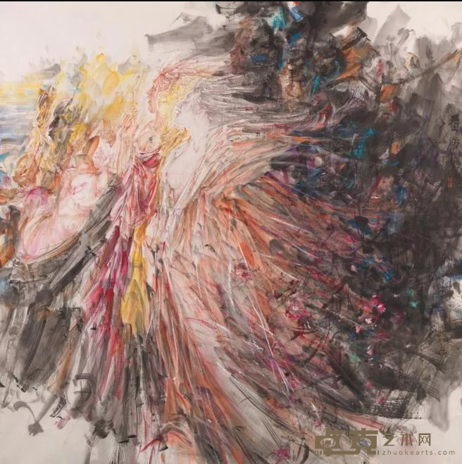 《看海1》 富中奇 200x200cm 2018年