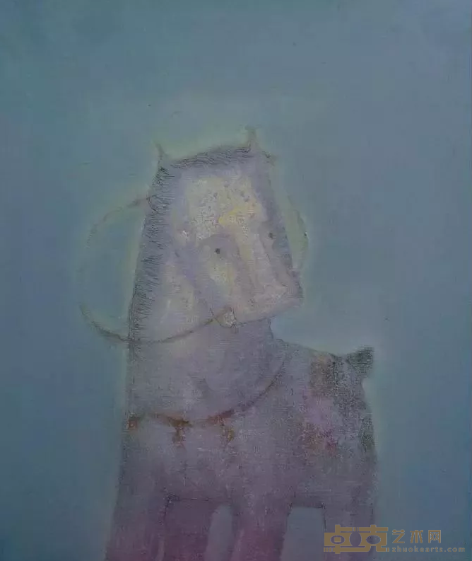 《乐马》 张扬 50x60cm 2011年 布面油画
