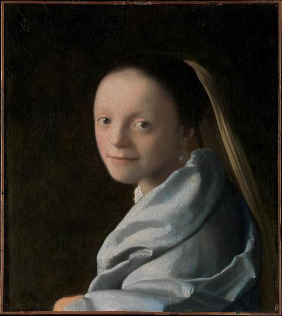 维米尔，《学习中的女子》，1665-1667年