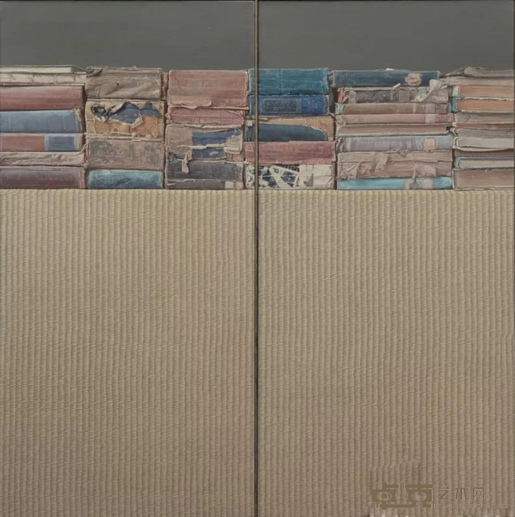 《沉香之二》 黄鸣 122x60cmx2 2012年 布面油画