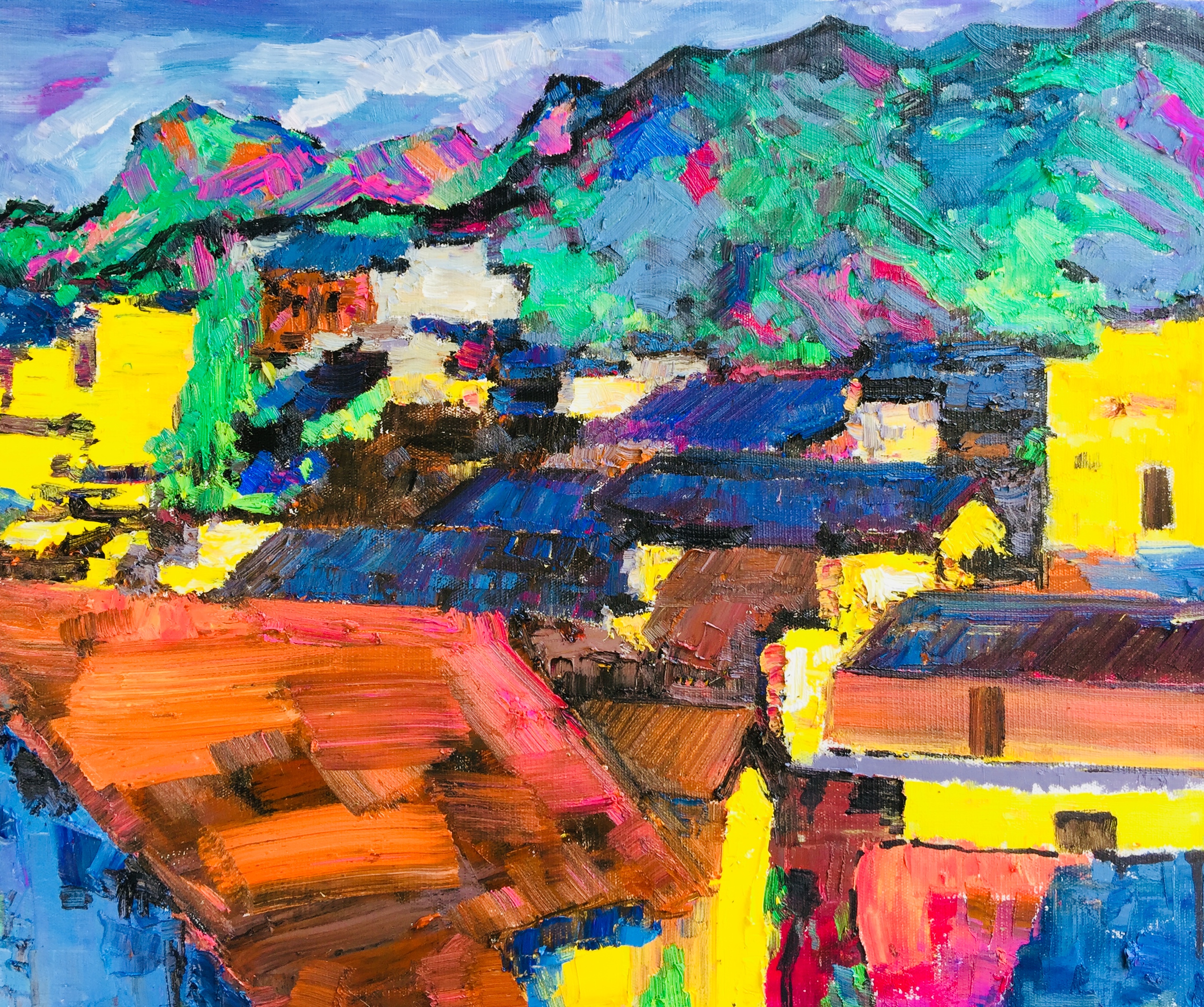 《黟县对山村》
