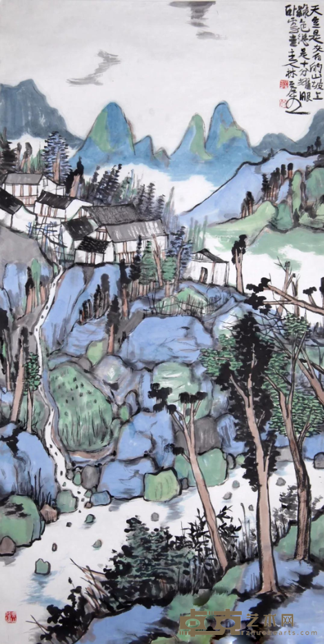 《山坡上的绿色》 林容生