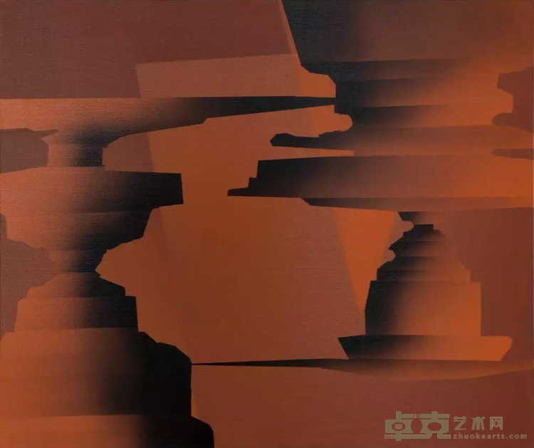 《神圣》 梁浩杰 70×60cm 2017年 布面丙烯