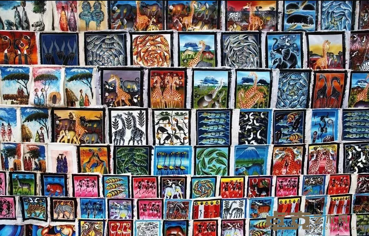 Tingatinga画派油画作品