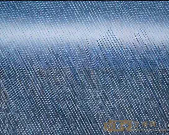 《雨之二》 张木 120x150cm 2016年 布面油画