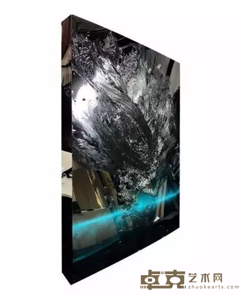 《Origin O No.1 balck titanium steel acrylic》 李木子 120x110x9cm 2018年