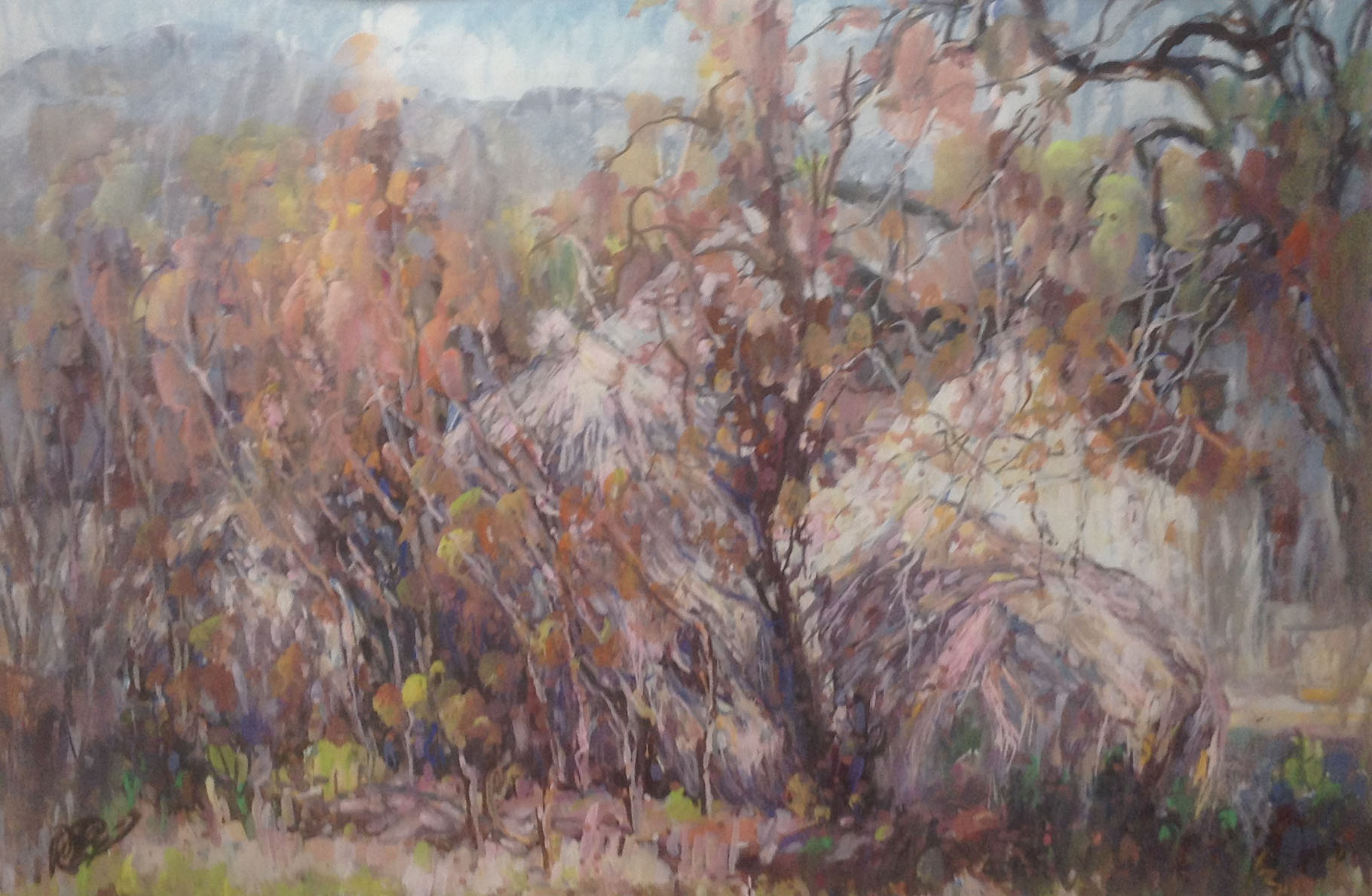 金秋之故乡草垛系列之二56x78cm