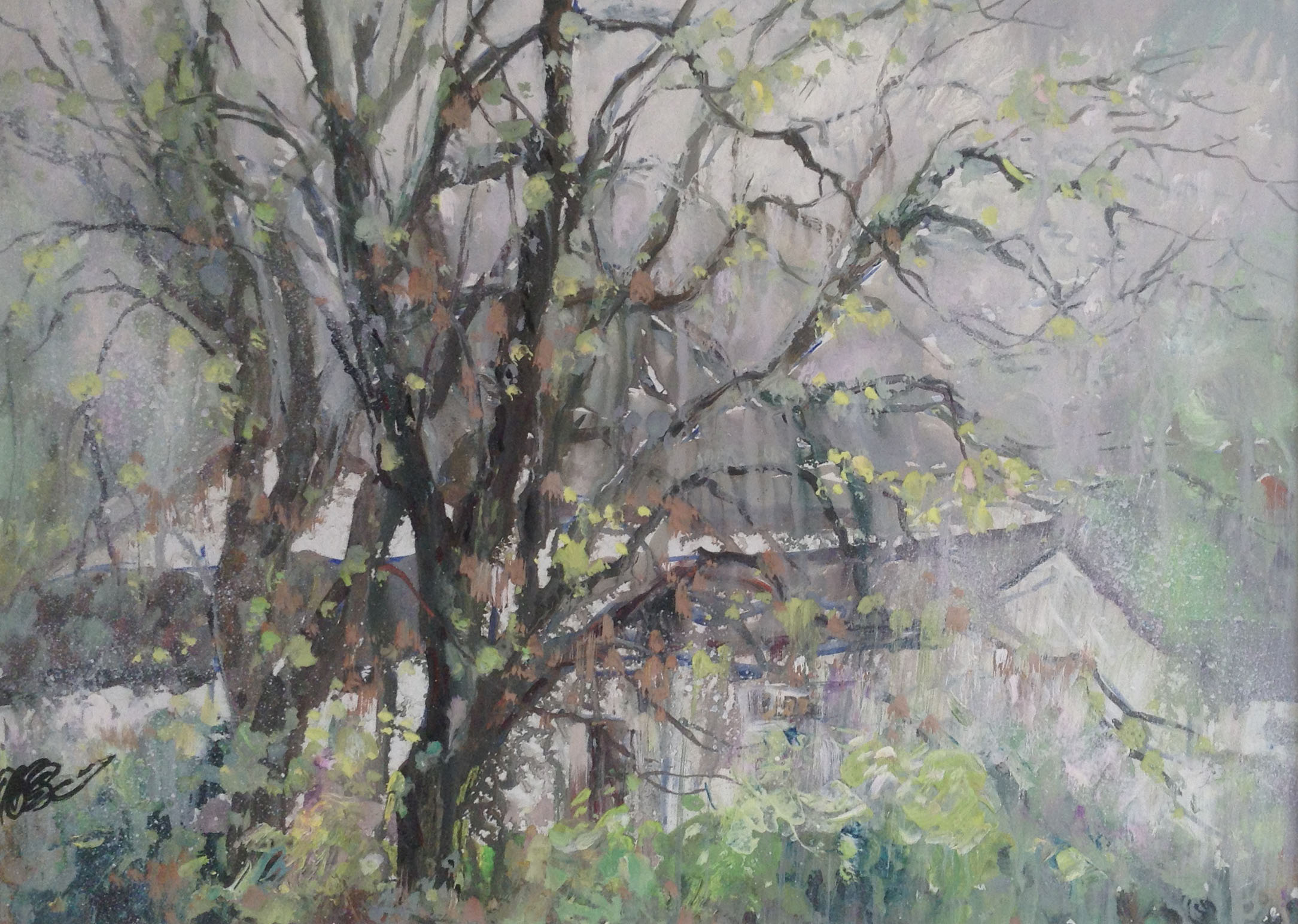 初春34x56cm