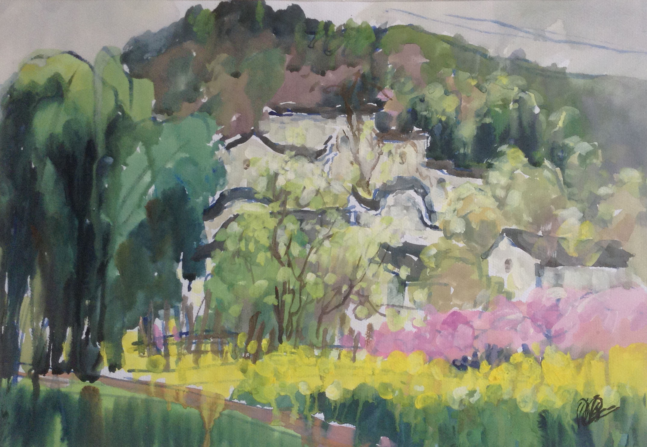 春记故乡34x56cm