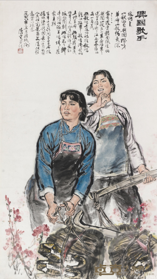 《兴国歌手》 周沧米 160x89cm 1978年