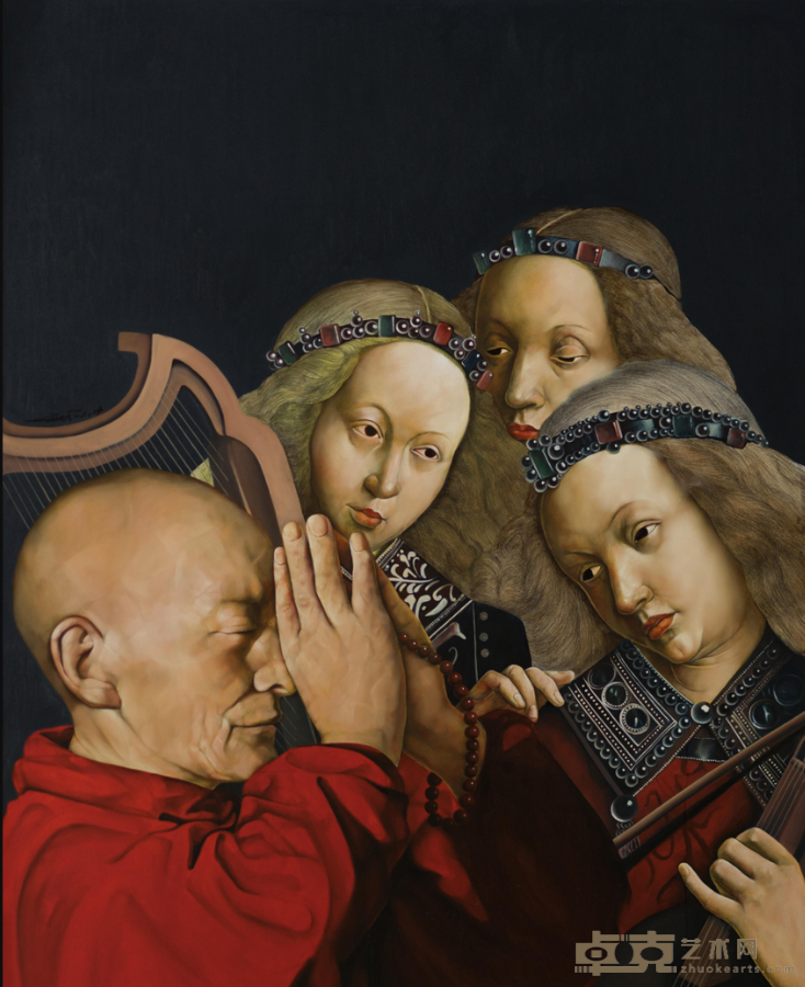 《祈祷》 萧瑟 190×150cm 2017年 布面油画