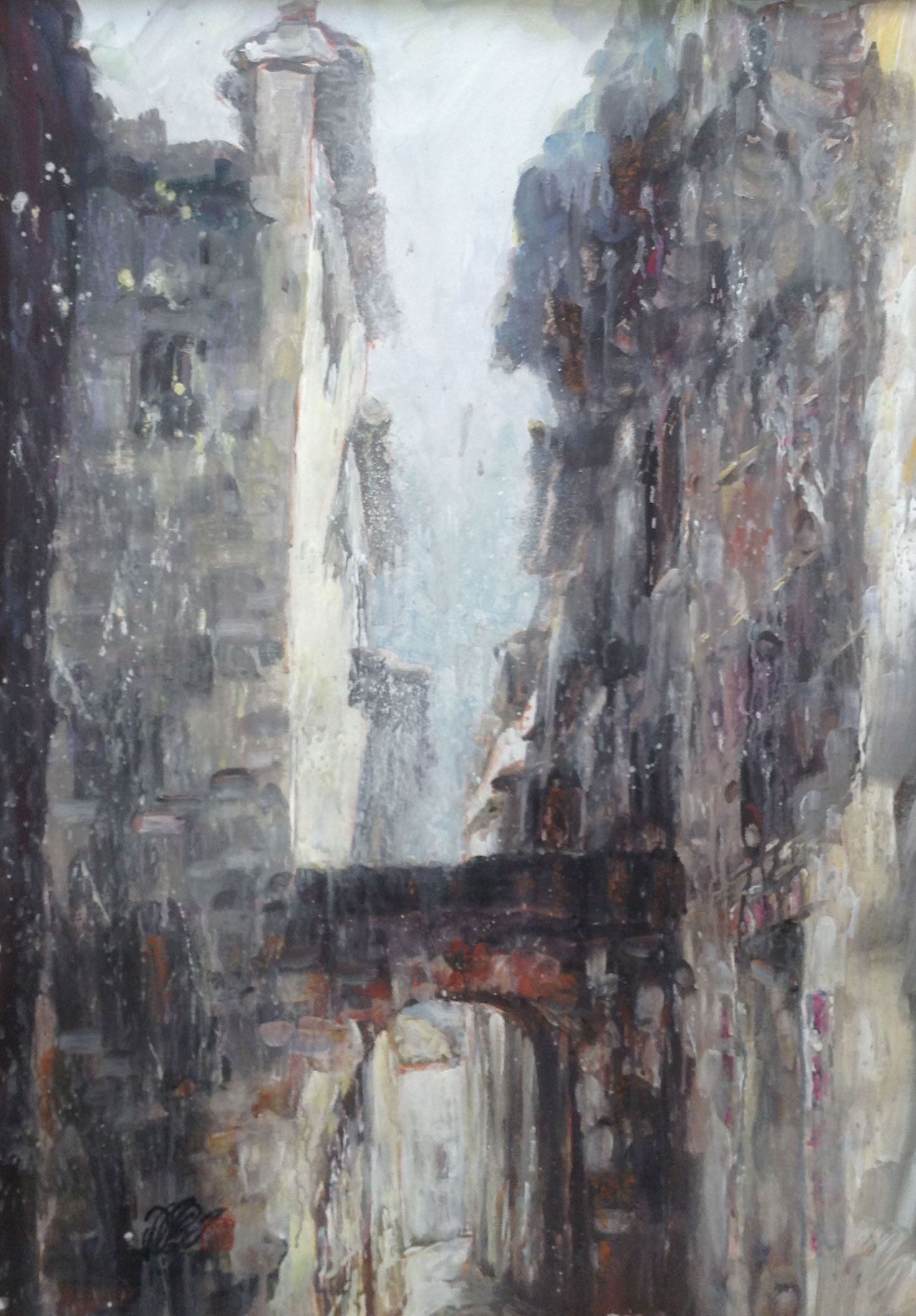 皖南巷道之感觉56x78cm