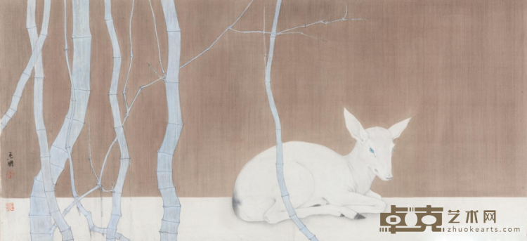 《午后.2》 李金国 38×80cm 2019年 绢本设色