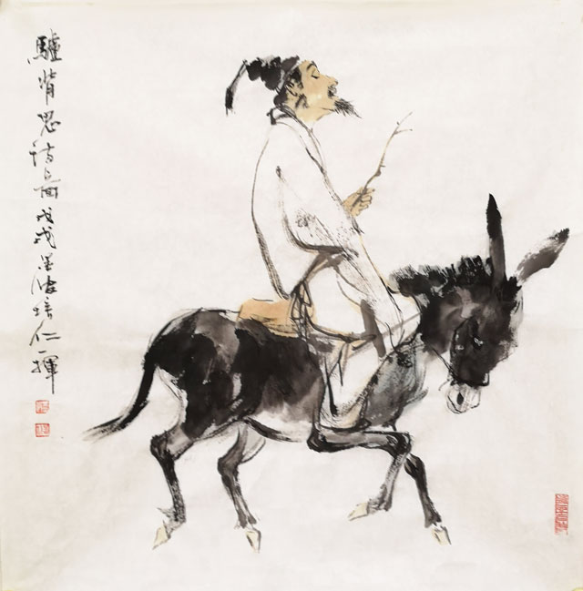 驴背思诗图