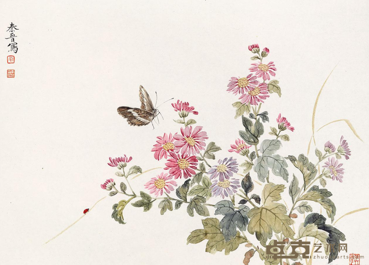 《香自来》 宋秦晋 33x44cm 2019年 纸本设色