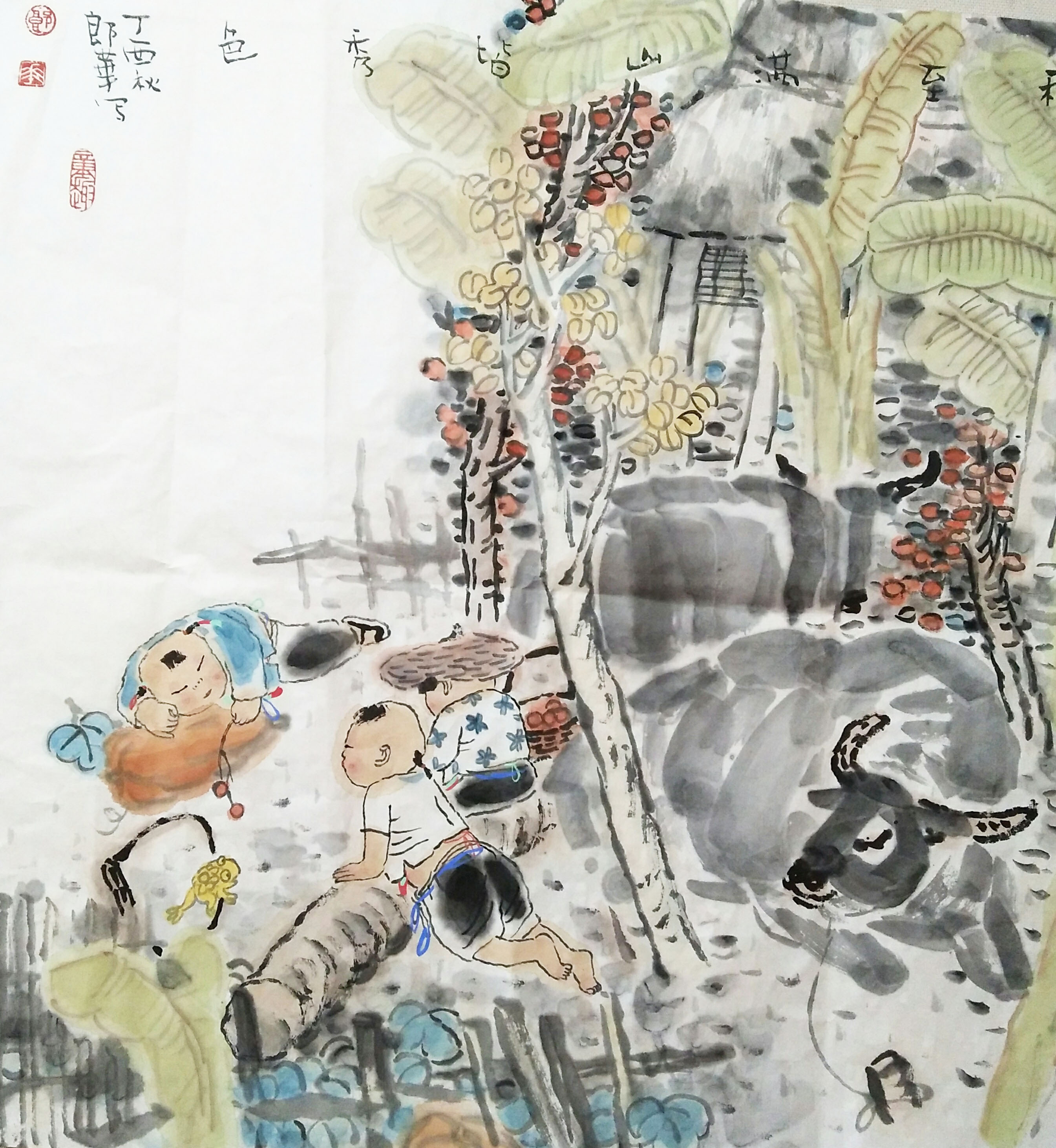秋至满山皆秀色69x69cm