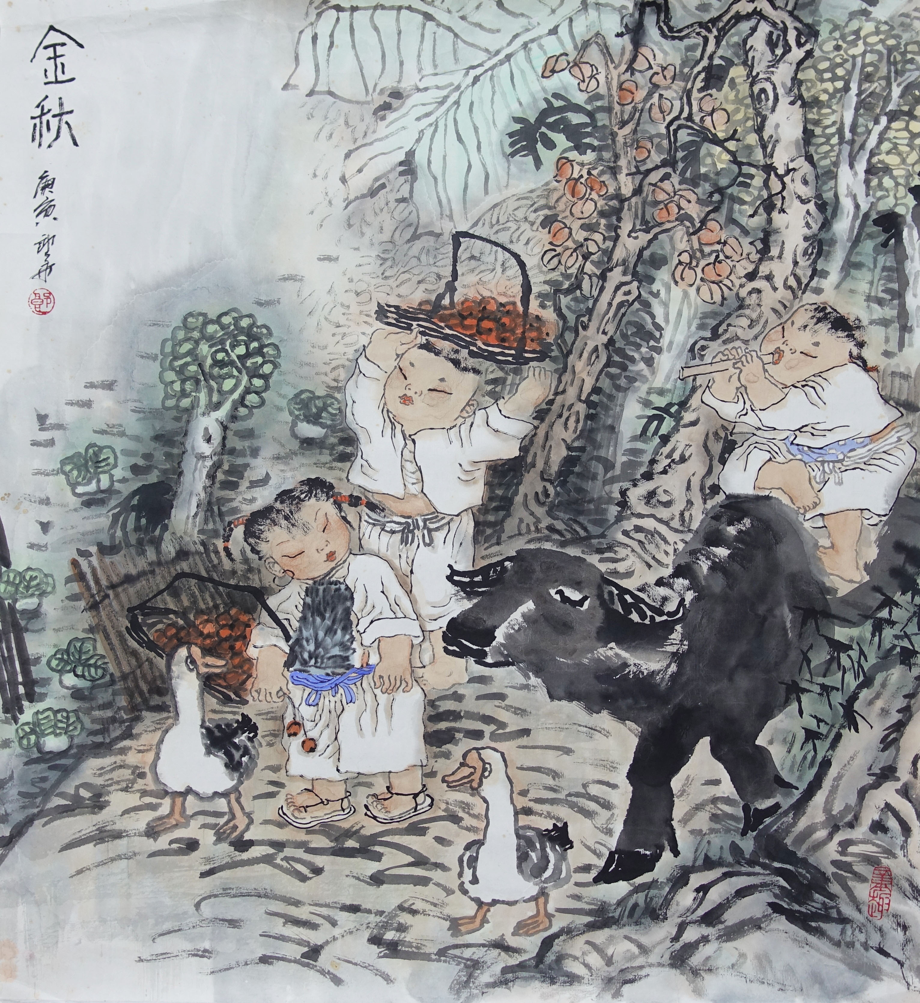 金秋69x69cm